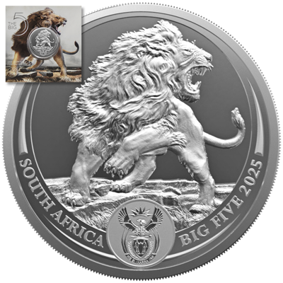 1 oz Silver Coin - Big Five III - Lion - Bullion - 2025