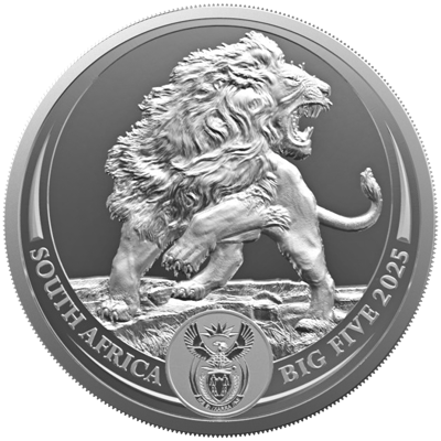1 oz Silver Coin - Big Five III - Lion - Bullion - 2025