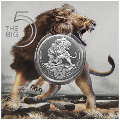 1 oz Silver Coin - Big Five III - Lion - Bullion - 2025