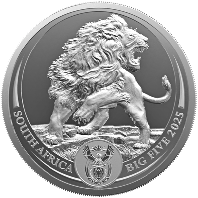 2 oz Silver Coin Set - Big Five III - Lion + Krugerrand - 2025