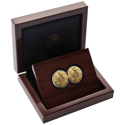 1/4 oz Gold Coin Set - Big Five III - Lion - Double Capsule - 2025