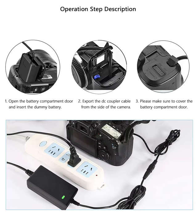ACK-FW50 AC Adapter for SONY cameras with NP-FW50 battery
