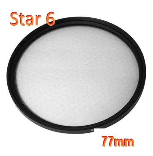 6-point star Filter for lens with 77mm Filter Thread