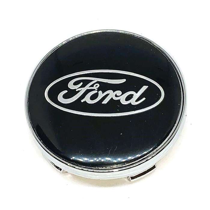 4x WHEEL CENTRE CAPS 60mm / 56mm for FORD (BLACK)