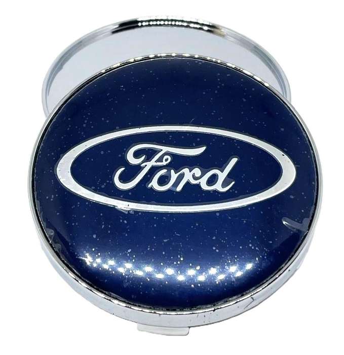 4x WHEEL CENTRE CAPS 60mm / 56mm for FORD (BLUE)
