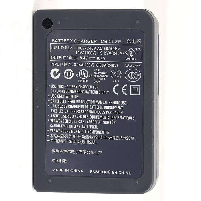 Replacement Charger for Canon NB-7L Battery (Canon PowerShot Series G10 G11 G12, SX30 IS)