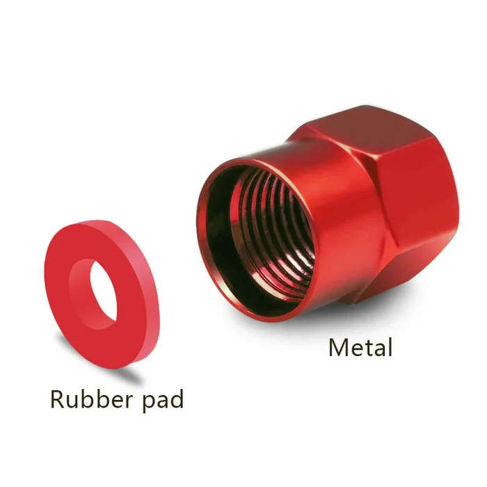 HONDA Valve Caps - Red with "Type R" logo (Set of 4)