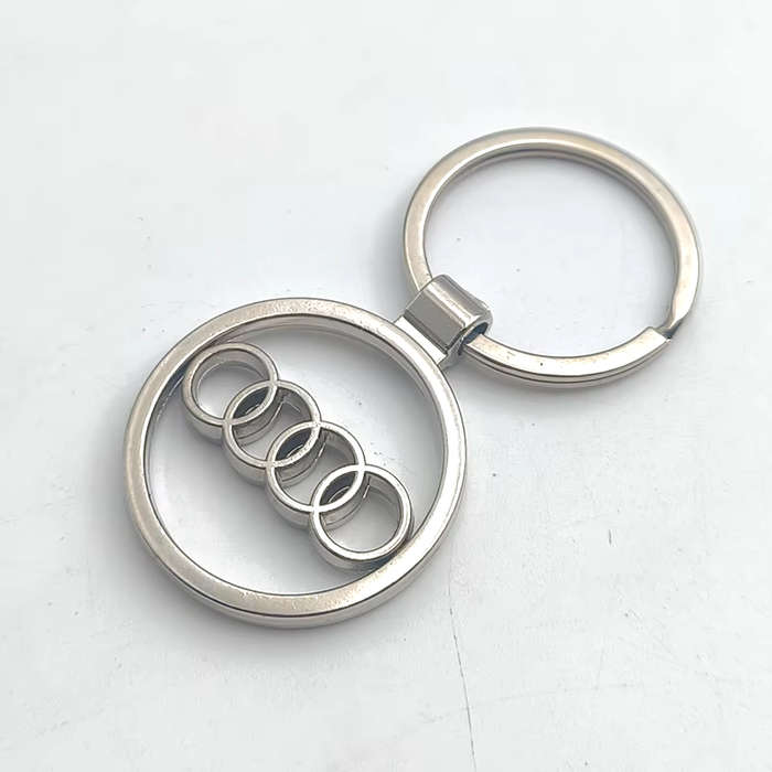 Metal Car Logo Keyring Keychain For Audi