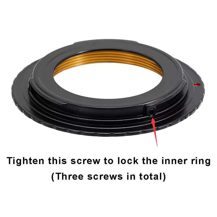 M42 Lens to Canon EF / EF-S MOUNT Adapter - ADJUSTABLE