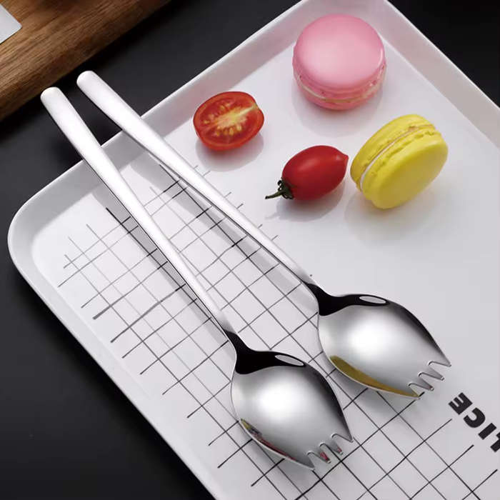 2 in 1 Stainless Steel Fork Spoon ("Spork") for Outdoor Camping Picnic