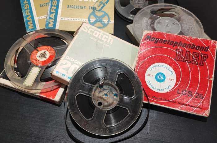 Vintage Pilot reel to reel player with extra reels