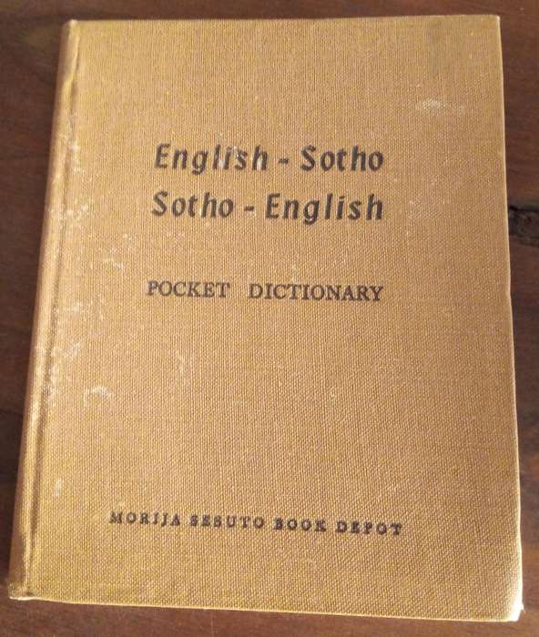 English-Sotho Sotho-English Pocket Dictionary (1961)