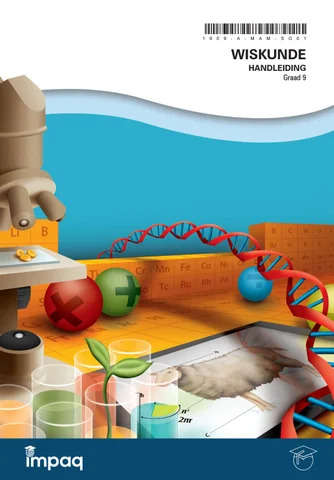 Impaq Wiskunde Handleiding Graad 9