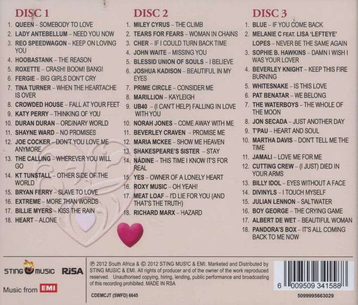 Love And Affection - The Power Ballads Album (3 x CD, Boxed set)