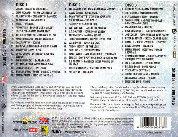 Solid Gold Best of Volume 5 (3x CD Boxset)