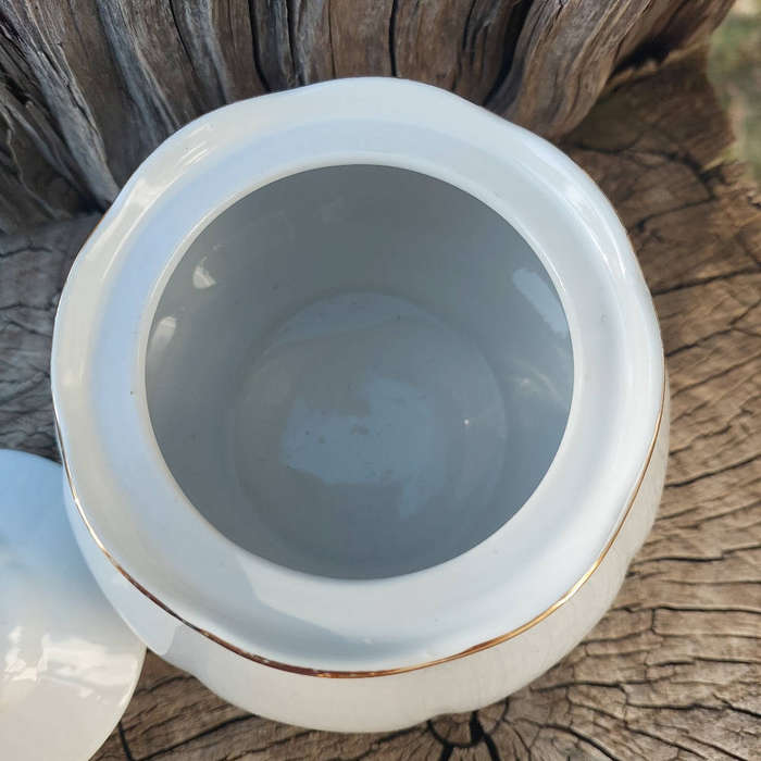 Large lidded sugar pot