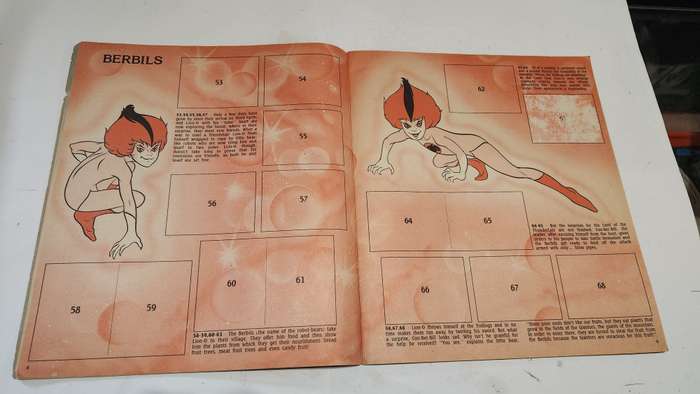 1986 Thundercats Panini Sticker Album 40/264 Stickers Present Vintage Figure