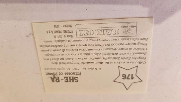 1986 She-Ra Princess of Power Panini Sticker 176 (She-Ra) Vintage Figure
