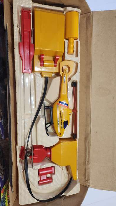 Vintage Boxed Helicopter Battery Operated Remote Controlled