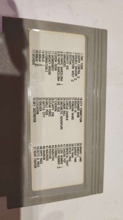 Vintage Tv Game Cartridge Famicom 51 in 1