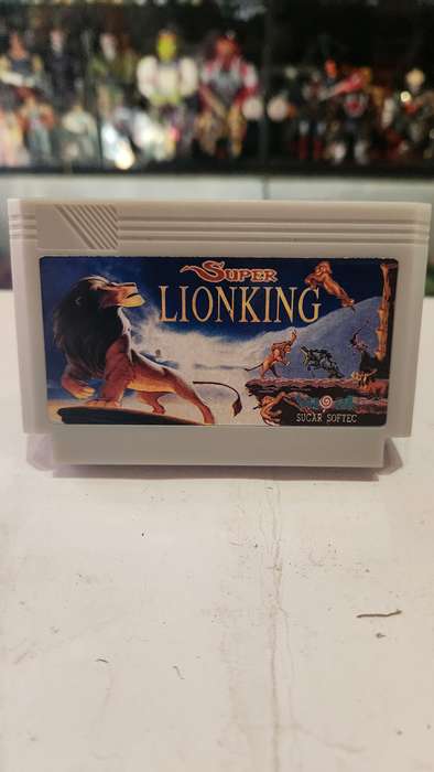 Vintage Tv Game Cartridge Famicom Lion King