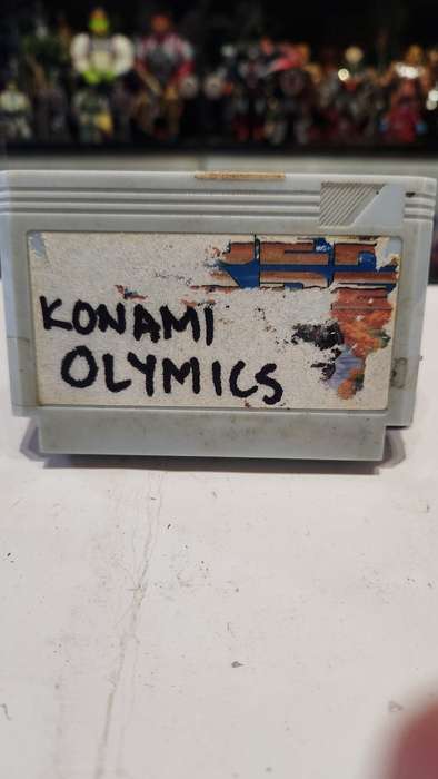 Vintage Tv Game Cartridge Famicom Konami Olympics