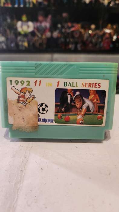 Vintage Tv Game Cartridge Famicom 11 in 1