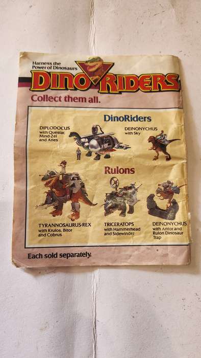 Dino Riders 1987 Mini Comic Vintage Figure