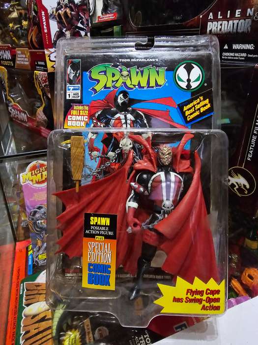Moc 1994 Mcfarlane Spawn With Comic Book