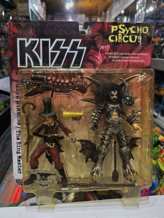 Moc 1998 Mcfarlane Kiss Psycho Circus Gene Simmons and The Ring Master