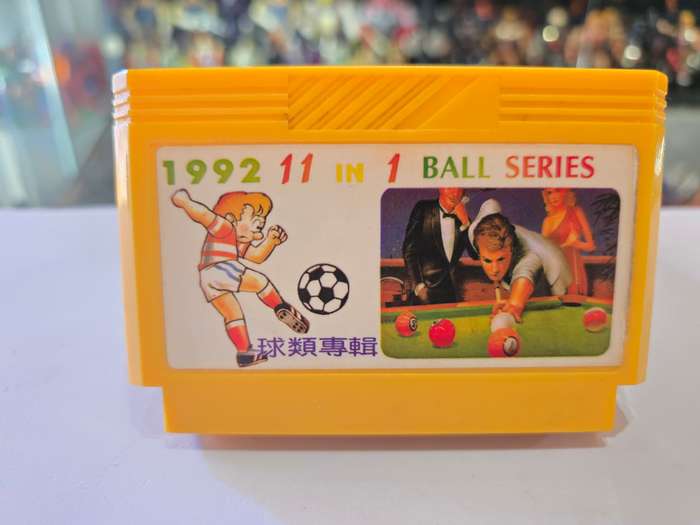 Vintage Tv Game Cartridge Famicom 11 in 1