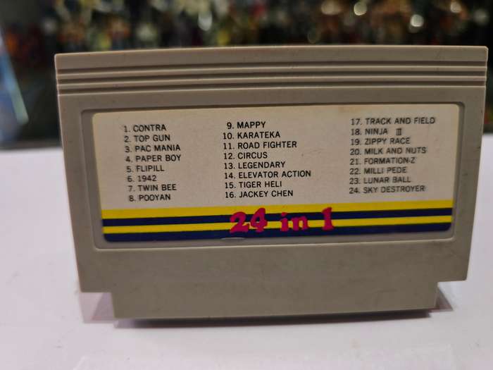 Vintage Tv Game Cartridge Famicom 24 in 1