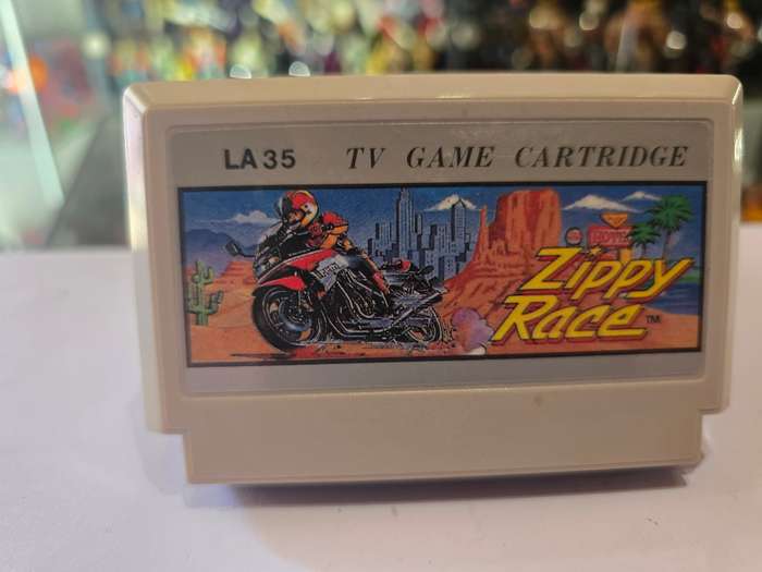 Vintage Tv Game Cartridge Famicom Zippy Race