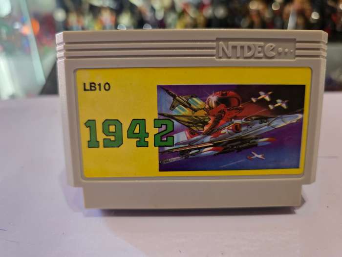 Vintage Tv Game Cartridge Famicom 1942