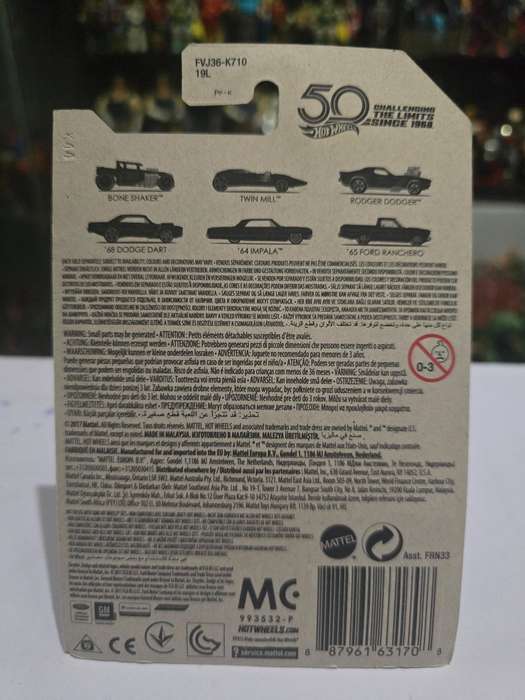 Moc HotWheels 67 Camaro Chase 50th Anniversary