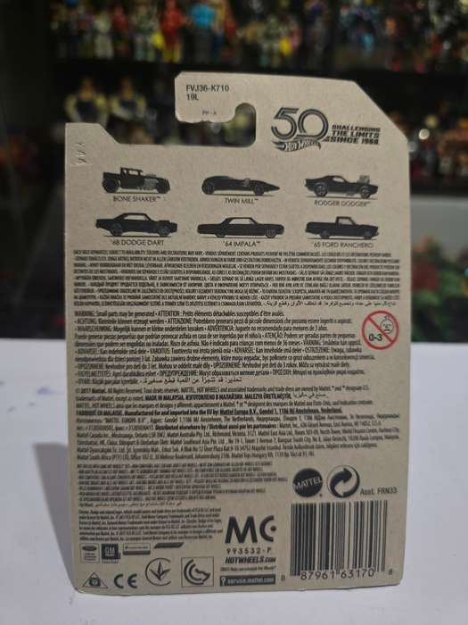 Moc HotWheels 67 Camaro Chase 50th Anniversary