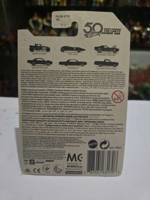 Moc HotWheels 67 Camaro Chase 50th Anniversary