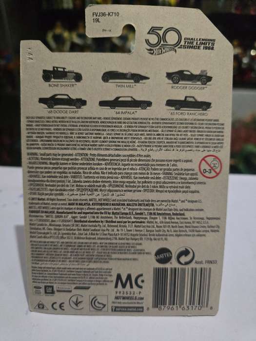 Moc HotWheels 67 Camaro Chase 50th Anniversary
