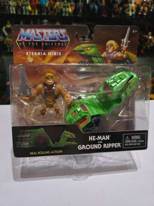 Masters Of The Universe (Motu) Eternia Minis He-Man and Ground Ripper Figure Moc