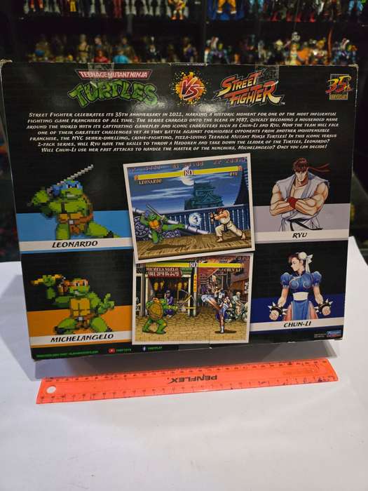 Boxed Playmates Michaelangelo vs Chun-Li Teenage Mutant Ninja Turtles Tmnt