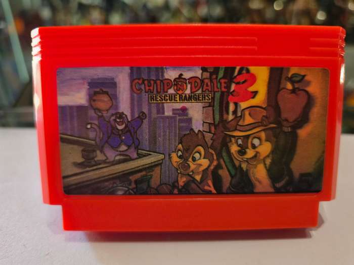 Vintage Tv Game Cartridge Famicom Chip And Dale 3