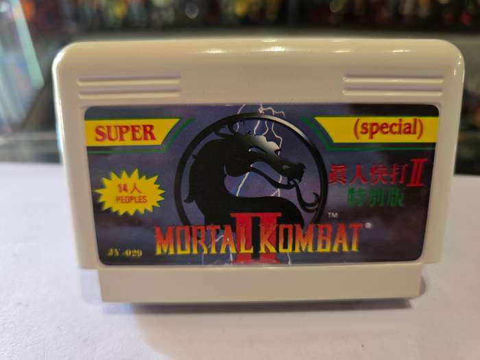 Vintage Tv Game Cartridge Famicom Mortal Kombat 2
