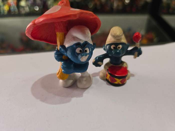 X2 Peyo Vintage Smurfs Damaged