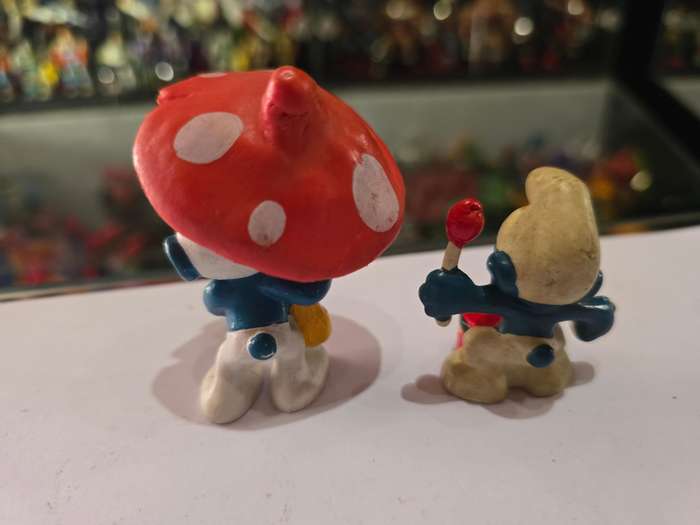 X2 Peyo Vintage Smurfs Damaged