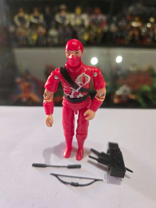 GI Joe 2016 Complete Black Major Red Cobra Figure