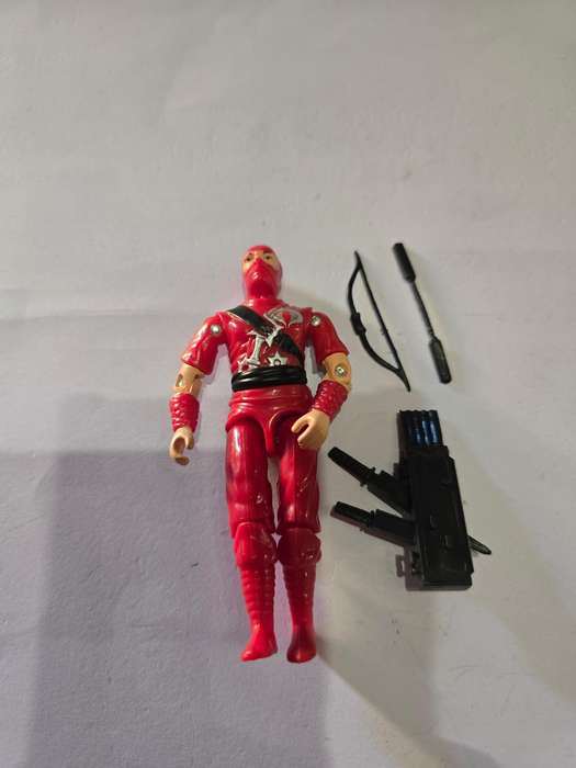 GI Joe 2016 Complete Black Major Red Cobra Figure