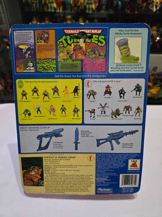 1989 MOC TMNT General Traag Vintage Figure Teenage Mutant Ninja Turtles