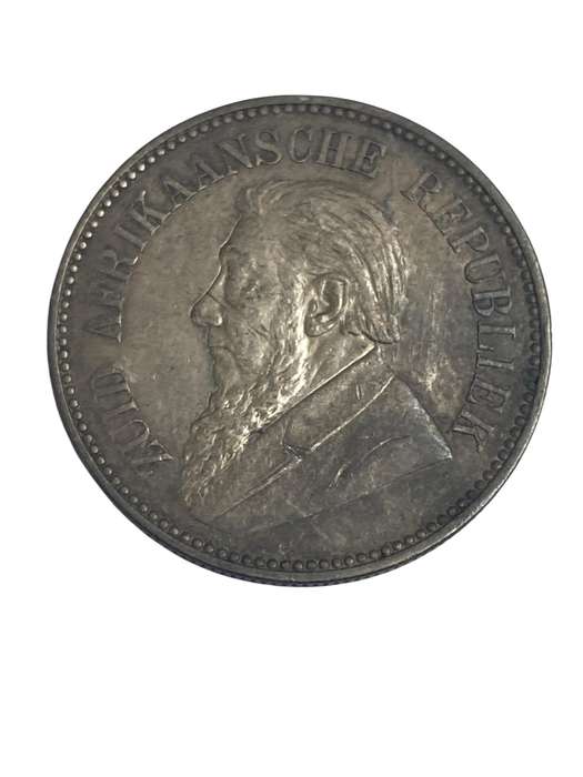 1897 - 2 and a Half Shilling - Paul Kruger ZAR Half Crown