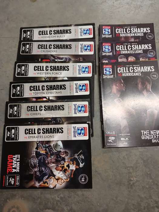 Rugby Programmes Sharks Lot
