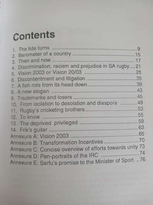 Rugby Book - Struggle Rugby